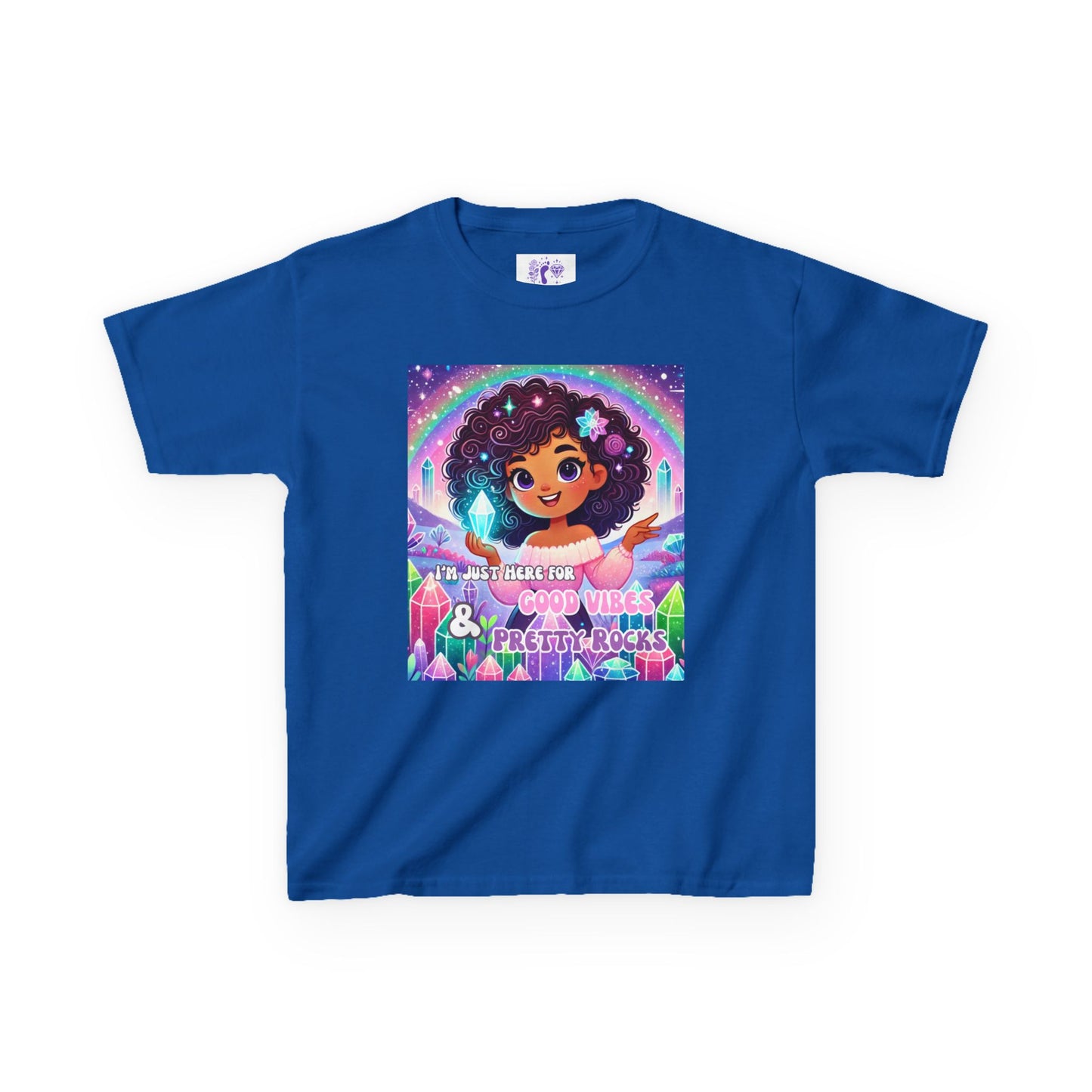 'I'm Just Here for Good Vibes and Pretty Rocks' Kids TShirt