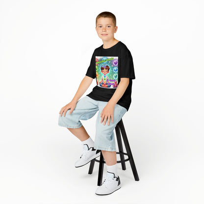 'Manifesting Snacks, Crystals, and Good Energy' Kids TShirt