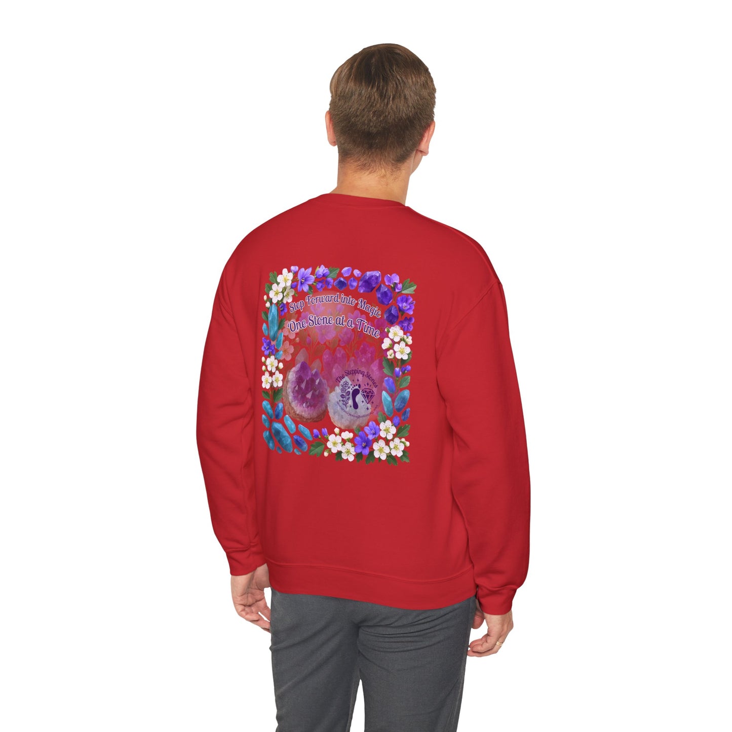 Inspirational Hawthorne Crystal Crew Neck Sweatshirt — Logo Design