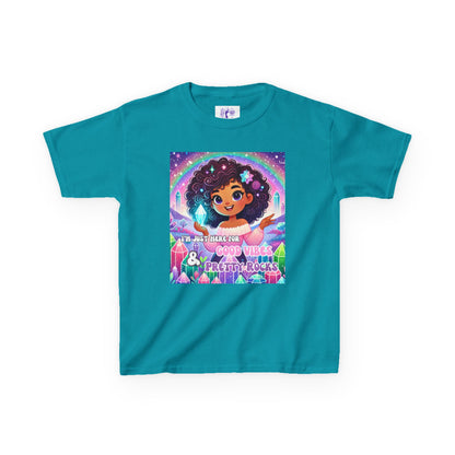 'I'm Just Here for Good Vibes and Pretty Rocks' Kids TShirt