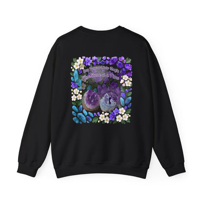 Inspirational Hawthorne Crystal Crew Neck Sweatshirt — Logo Design