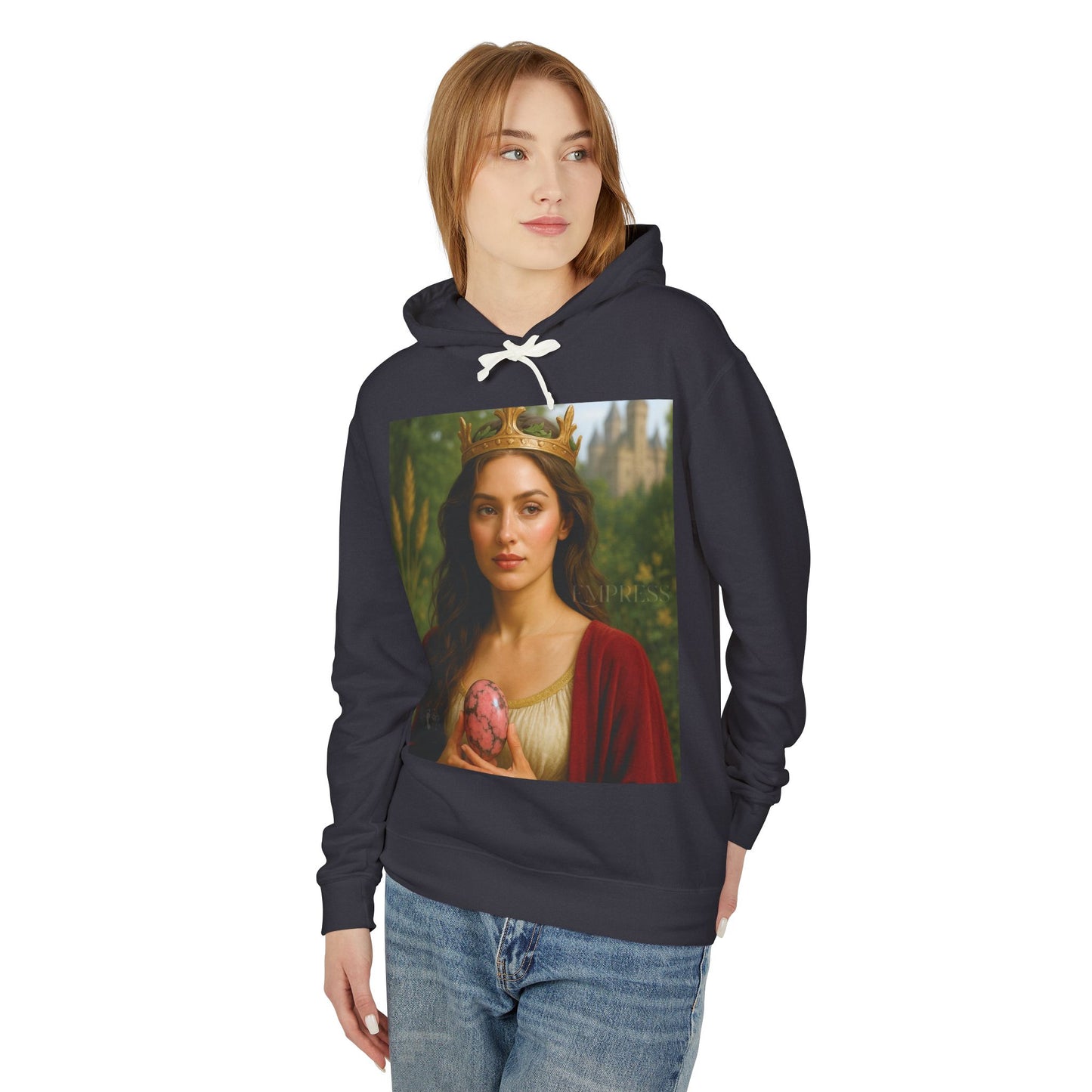 Empress Rhodonite Unisex Lightweight Hooded Sweatshirt
