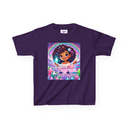 'I'm Just Here for Good Vibes and Pretty Rocks' Kids TShirt