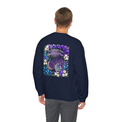 Inspirational Hawthorne Crystal Crew Neck Sweatshirt — Logo Design