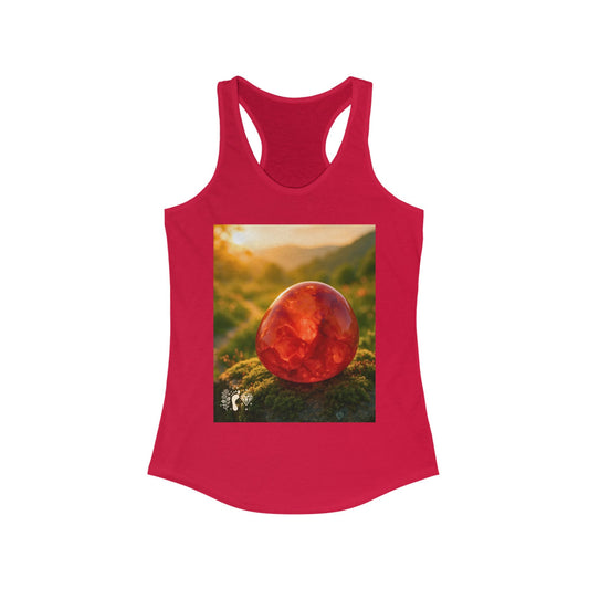 Carnelian Crush Women's Racerback Tank Top - Positive Vibes Tee