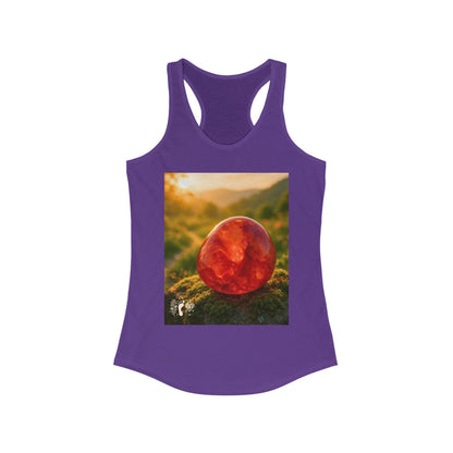 Carnelian Crush Women's Racerback Tank Top - Positive Vibes Tee