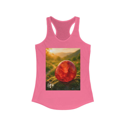 Carnelian Crush Women's Racerback Tank Top - Positive Vibes Tee