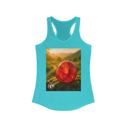 Carnelian Crush Women's Racerback Tank Top - Positive Vibes Tee