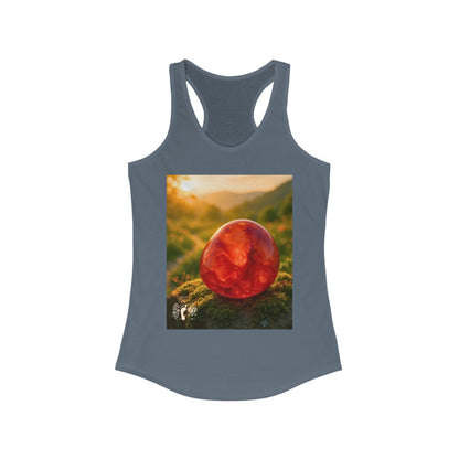 Carnelian Crush Women's Racerback Tank Top - Positive Vibes Tee