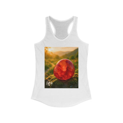 Carnelian Crush Women's Racerback Tank Top - Positive Vibes Tee