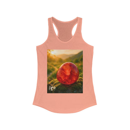 Carnelian Crush Women's Racerback Tank Top - Positive Vibes Tee