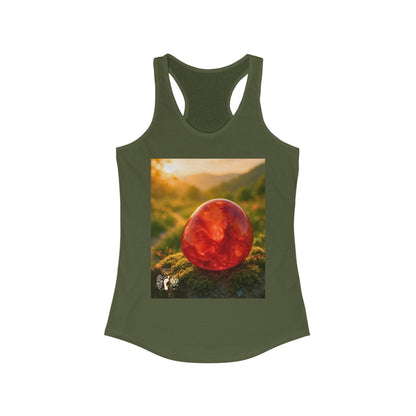 Carnelian Crush Women's Racerback Tank Top - Positive Vibes Tee
