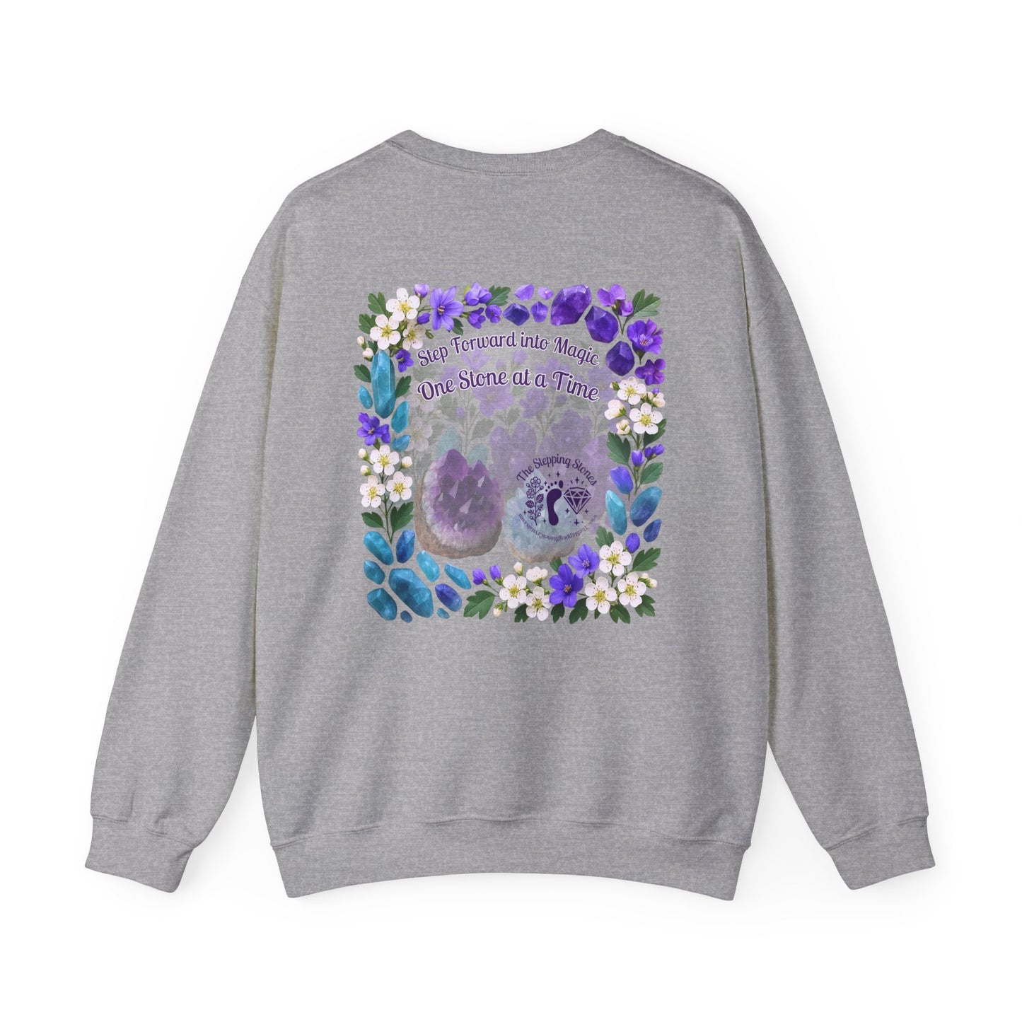 Inspirational Hawthorne Crystal Crew Neck Sweatshirt — Logo Design