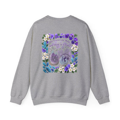 Inspirational Hawthorne Crystal Crew Neck Sweatshirt — Logo Design