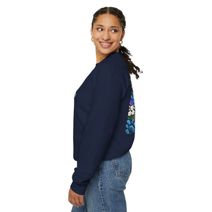 Inspirational Hawthorne Crystal Crew Neck Sweatshirt — Logo Design