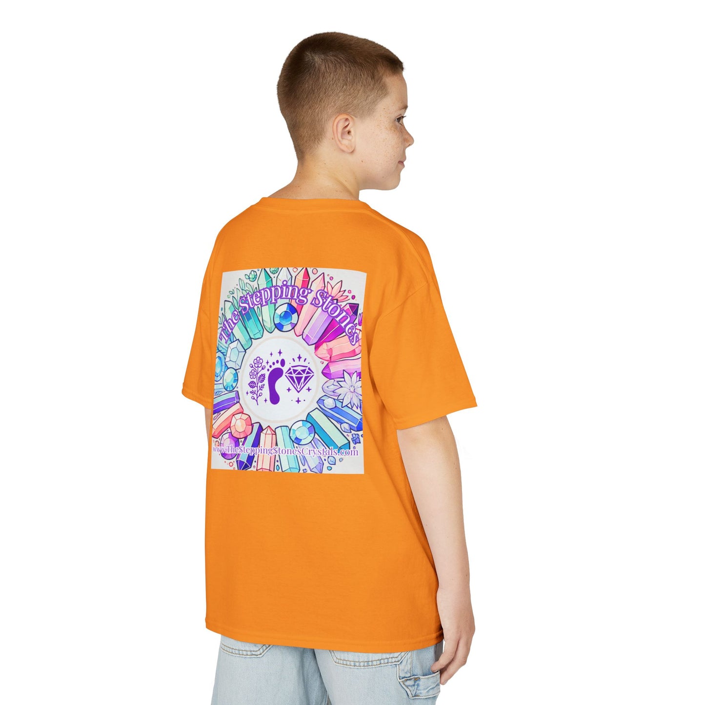 'Manifesting Snacks, Crystals, and Good Energy' Kids TShirt
