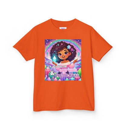 'I'm Just Here for Good Vibes and Pretty Rocks' Kids TShirt