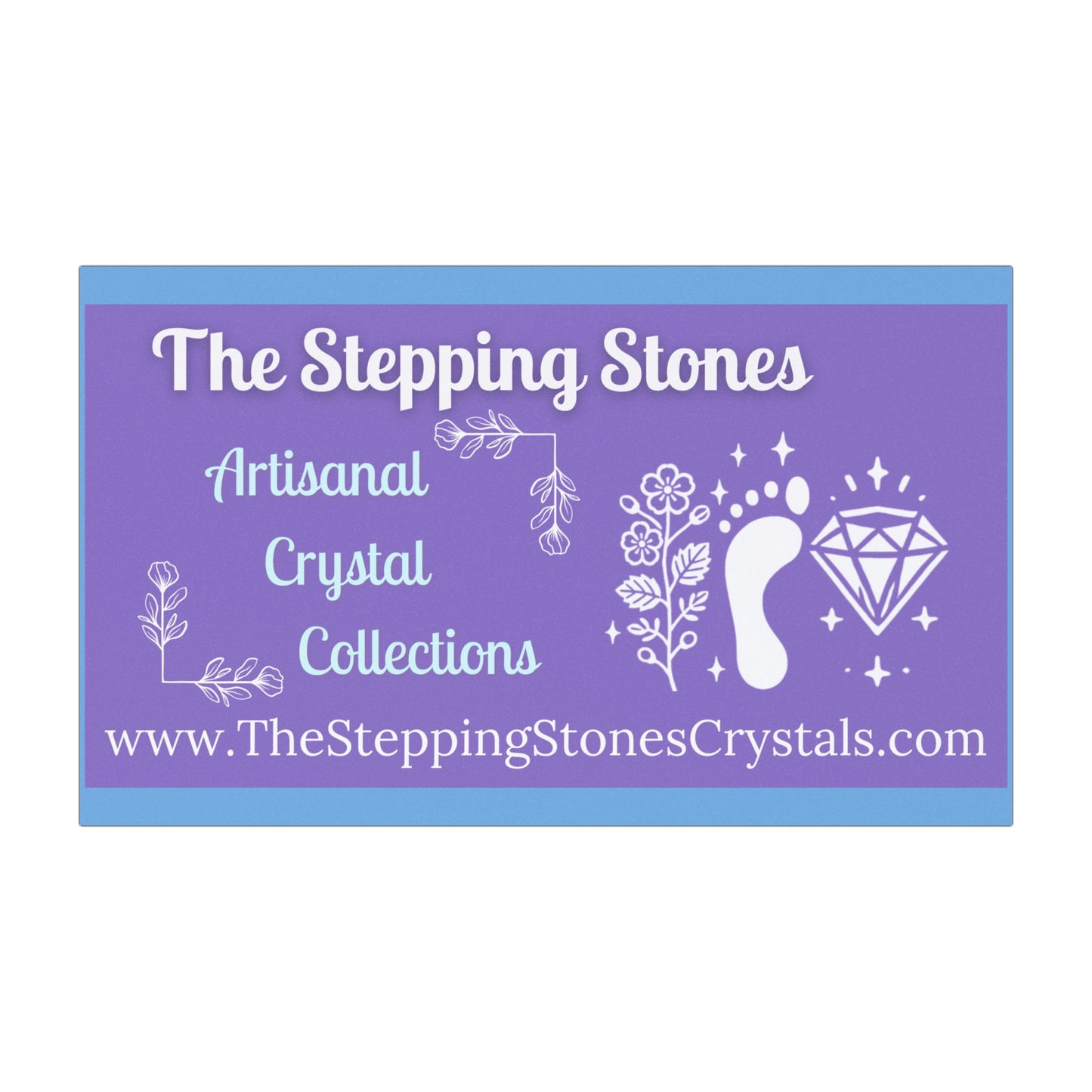 The Stepping Stones Car Magnets - One Mile at a Time (Purple)