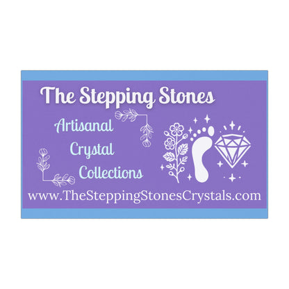 The Stepping Stones Car Magnets - One Mile at a Time (Purple)