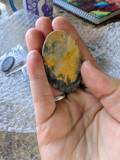 Bumblebee Jasper Cabochon Creation