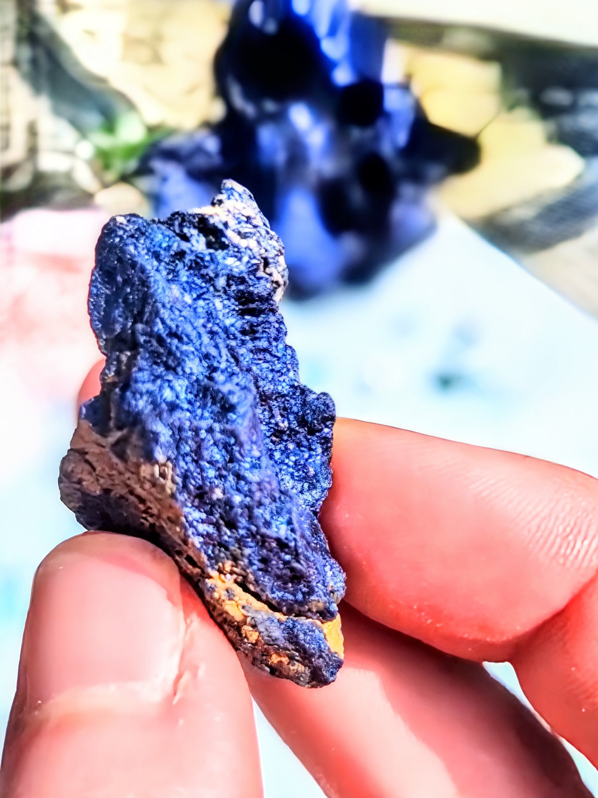 Specimen Quality Covellite from Butte Mine – Rare Electric Blue Montana Mineral