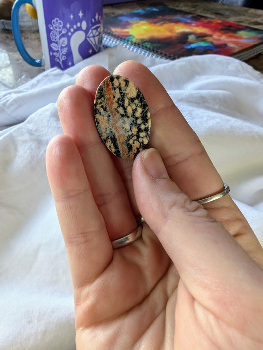 Firework Obsidian Cabochon Creation