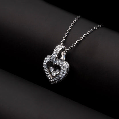 TRYNDI™ To My Amazing Soulmate Floating Heart Necklace With Authentic Swarovski Crystals