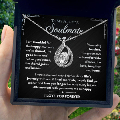 TRYNDI™ To My Amazing Soulmate Birdcage Necklace With Authentic Swarovski Crystals