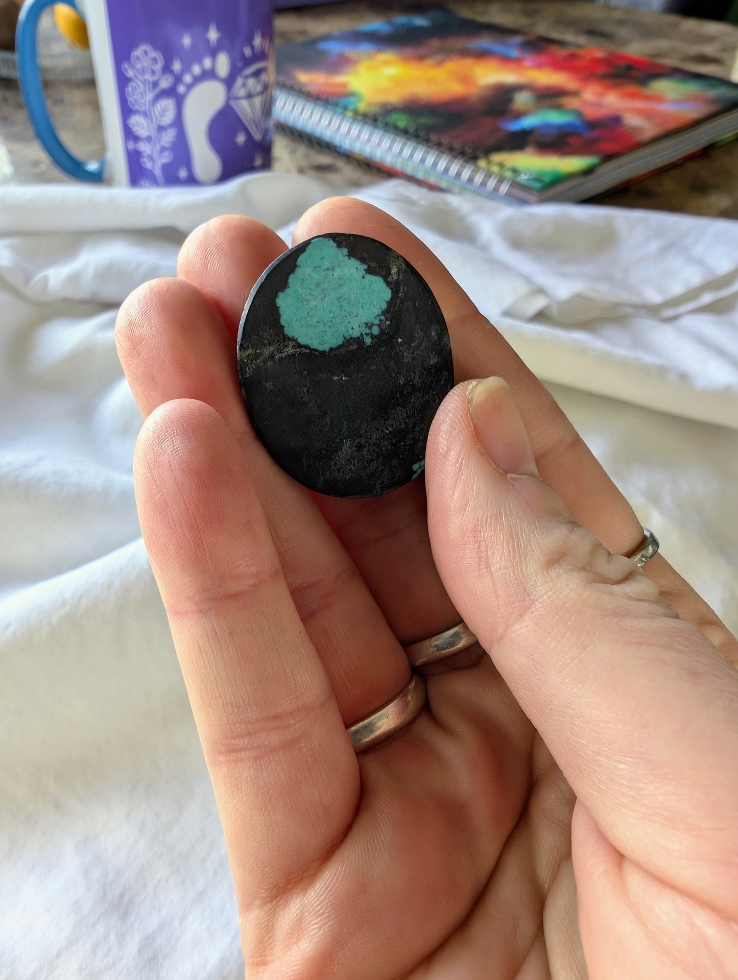 Hubei Turquoise Cabochon Creation