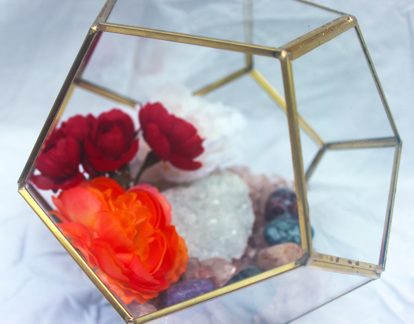 Crystal Geode Terrarium Sugar Quartz - The Sweet Spot