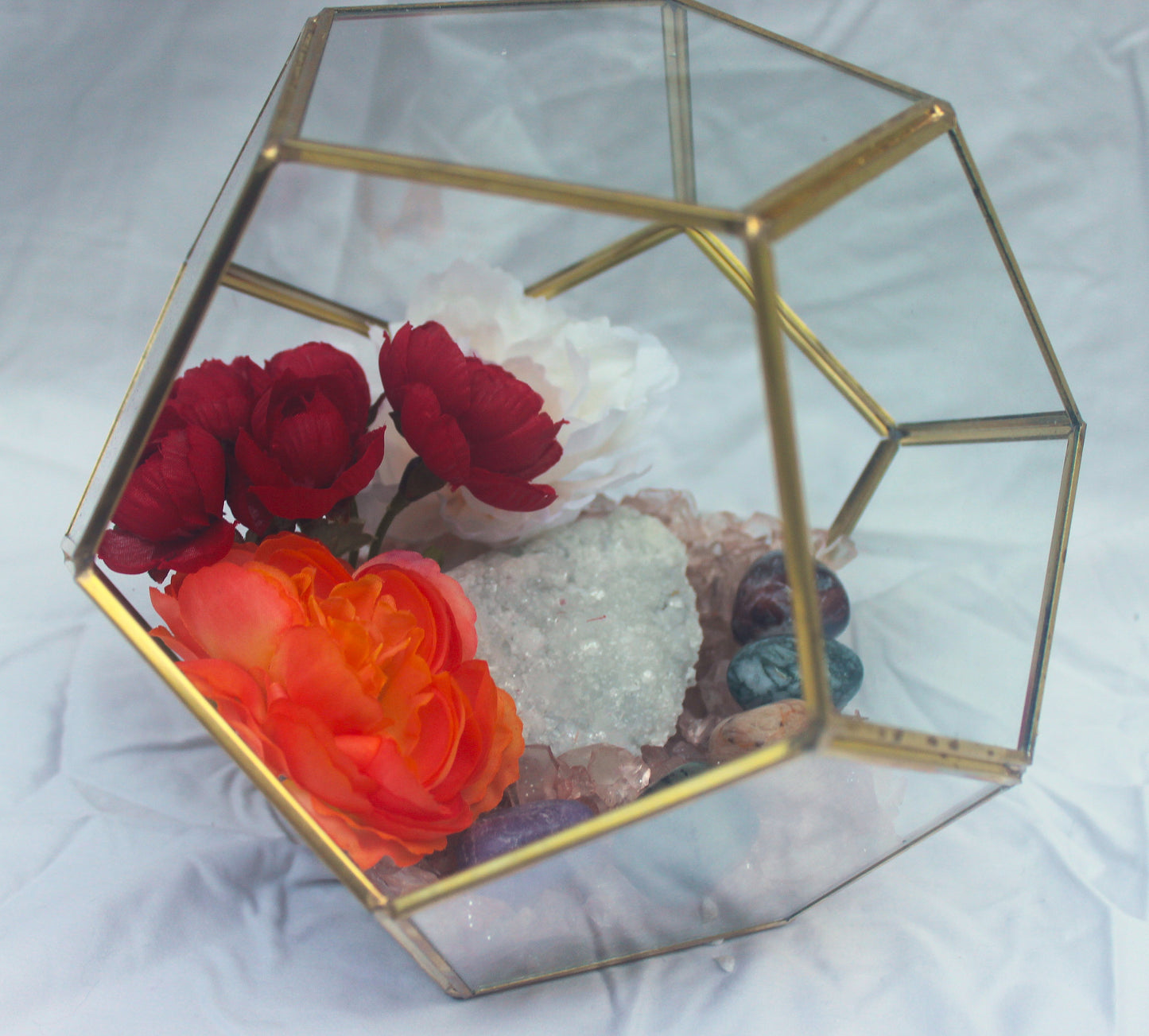 Crystal Geode Terrarium Sugar Quartz - The Sweet Spot