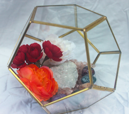 Crystal Geode Terrarium Sugar Quartz - The Sweet Spot