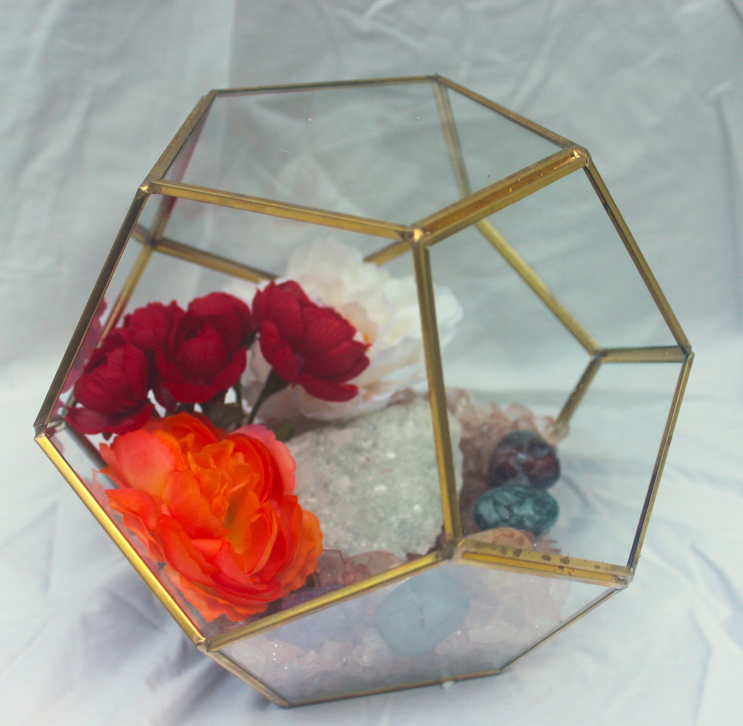 Crystal Geode Terrarium Sugar Quartz - The Sweet Spot