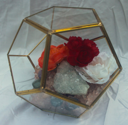 Crystal Geode Terrarium Sugar Quartz - The Sweet Spot