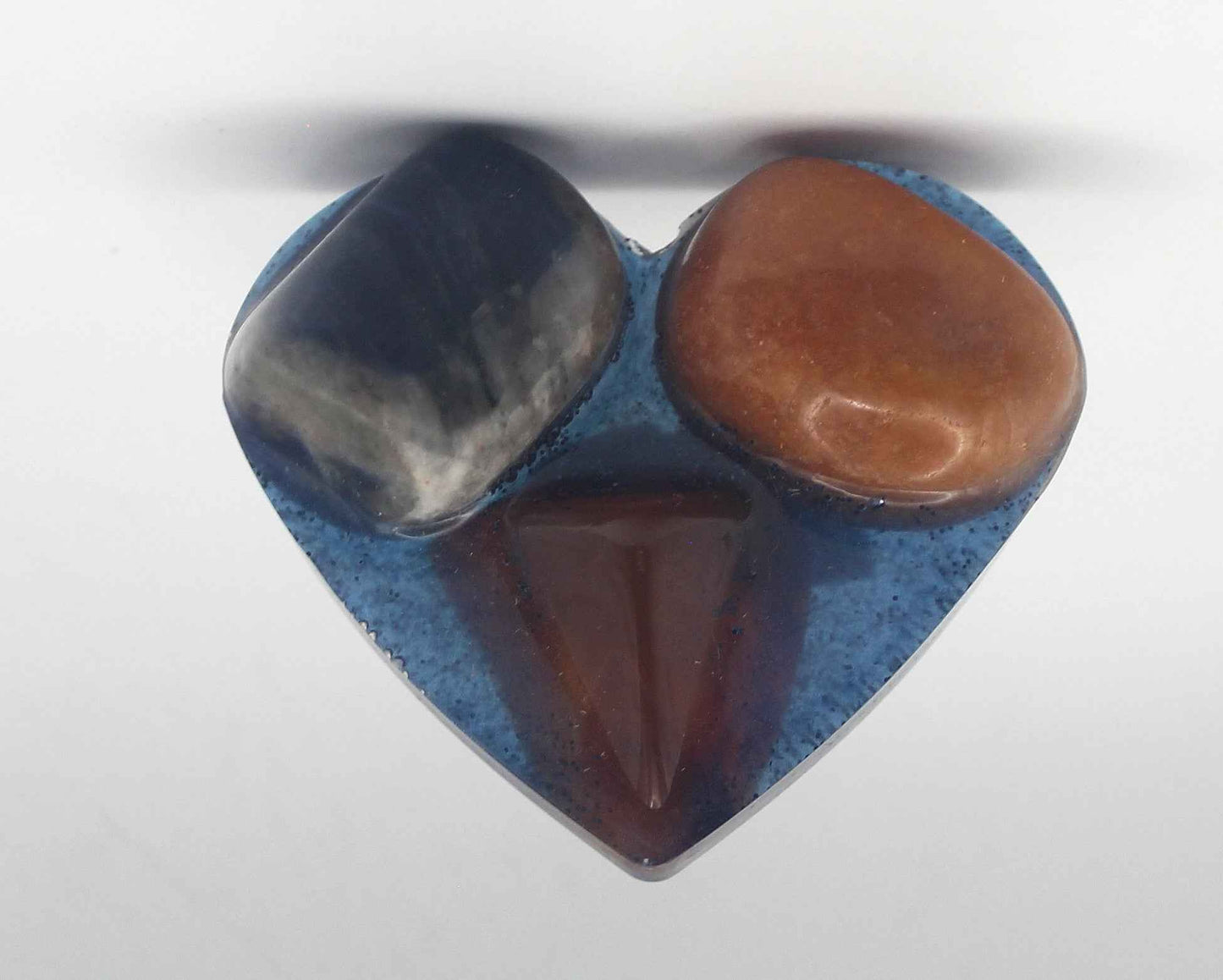 Resin Crystal Fidget Heart – Tactile Soothing Pocket Stone