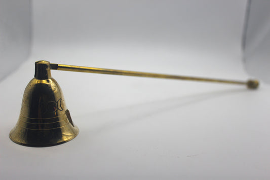 Triple Moon Brass Candle Snuffer