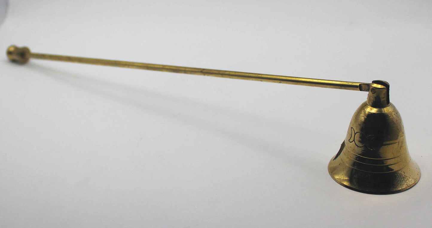 Triple Moon Brass Candle Snuffer