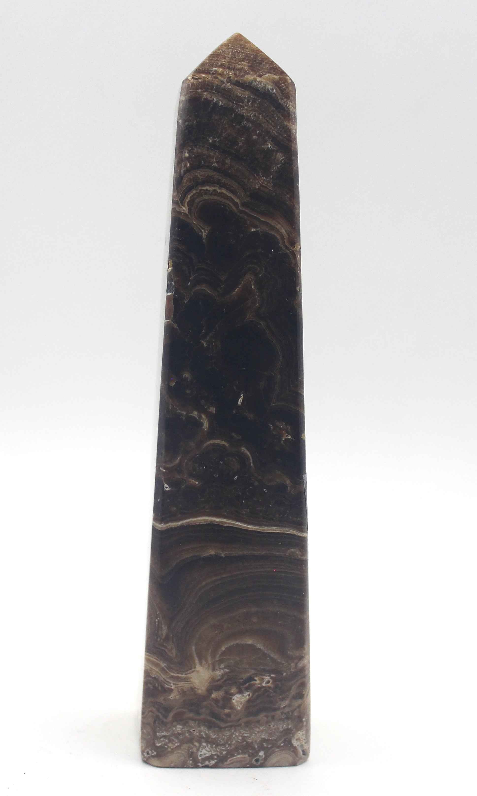 Chocolate Calcite Point