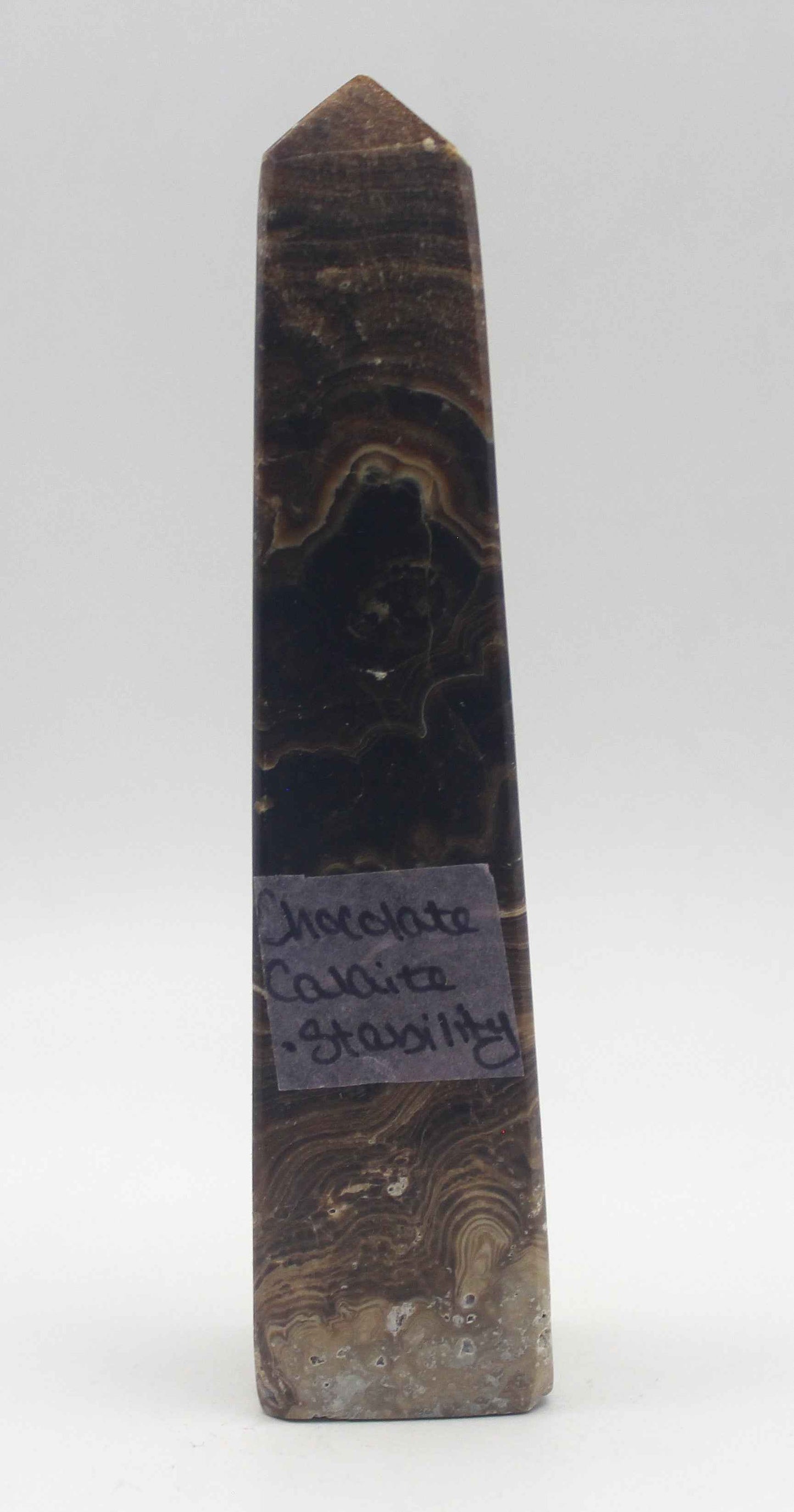 Chocolate Calcite Point