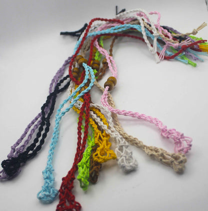 Macrame Crystal Cage Necklace - Adjustable and Customizable