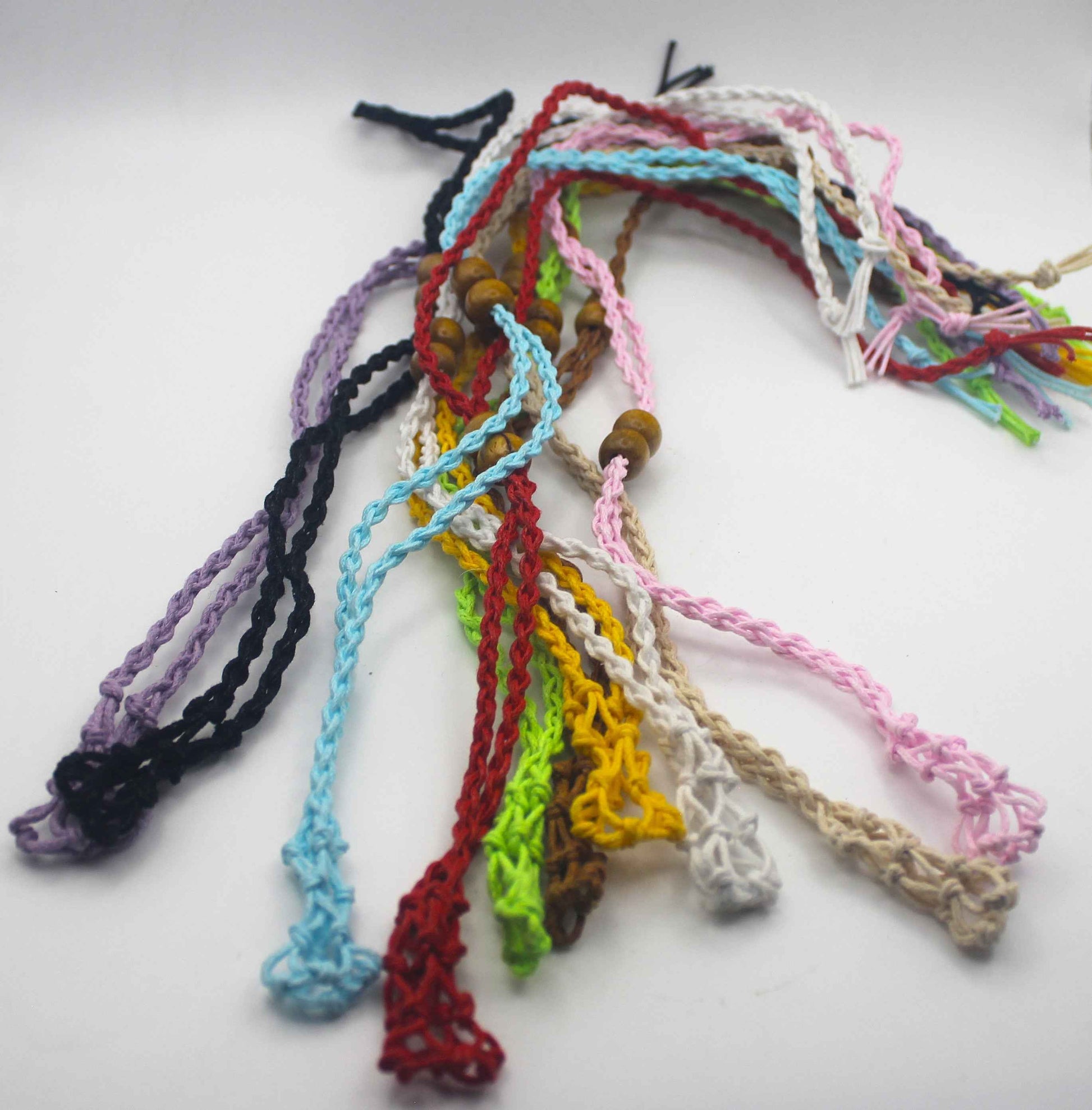 Macrame Crystal Cage Necklace - Adjustable and Customizable