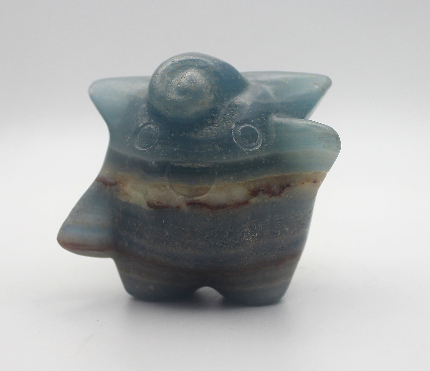 Blue Banded Calcite (Blue Onyx) Clefairy