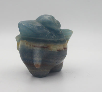 Blue Banded Calcite (Blue Onyx) Clefairy