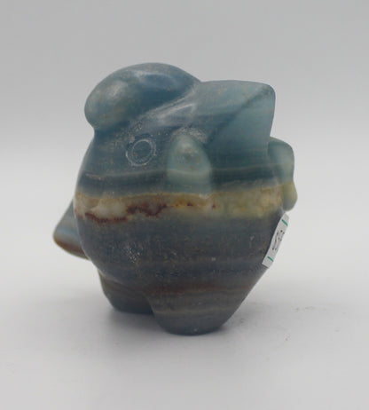 Blue Banded Calcite (Blue Onyx) Clefairy