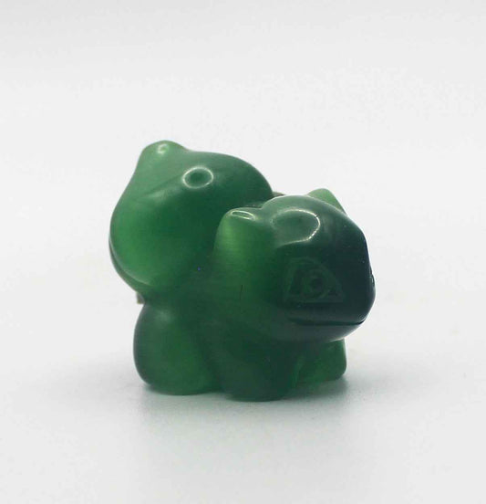 Green Dyed Glass Bulbasaur