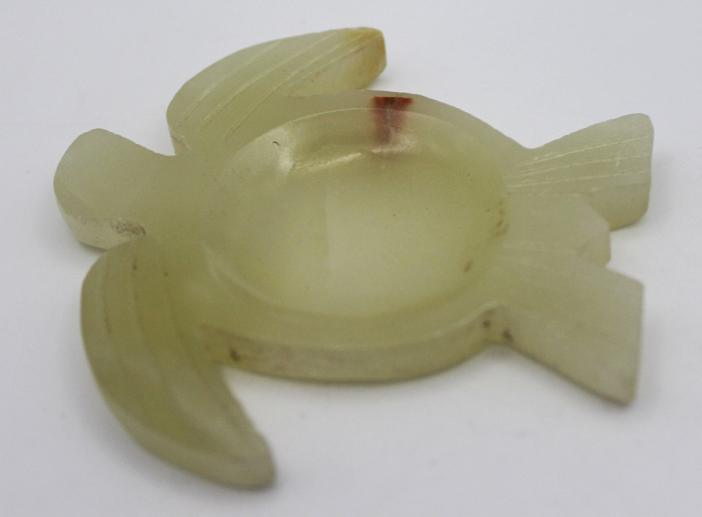 Green Banded Calcite (Onyx) Turtle Dish