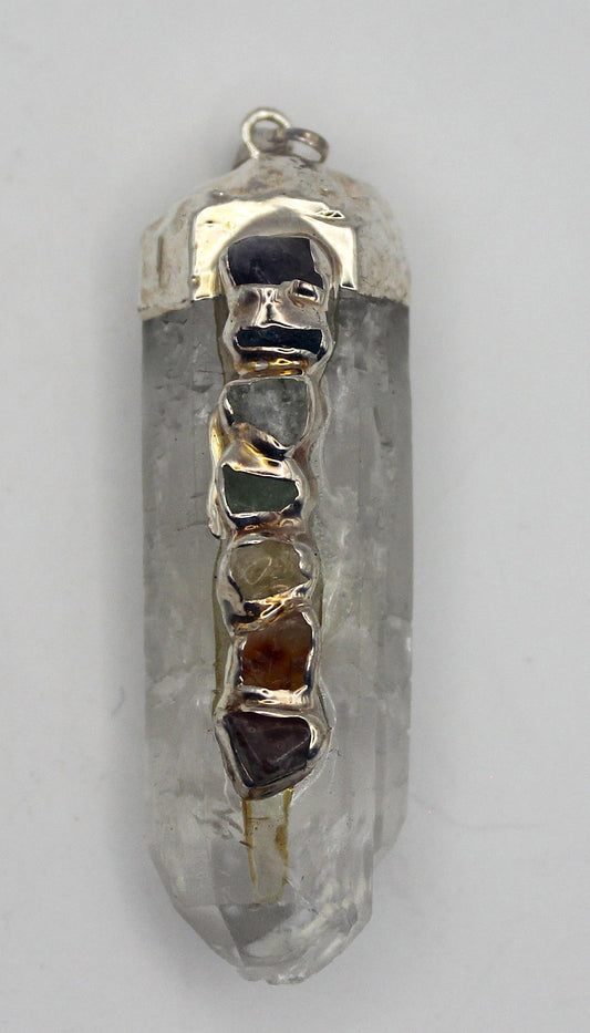 Chakra Quartz Pendant
