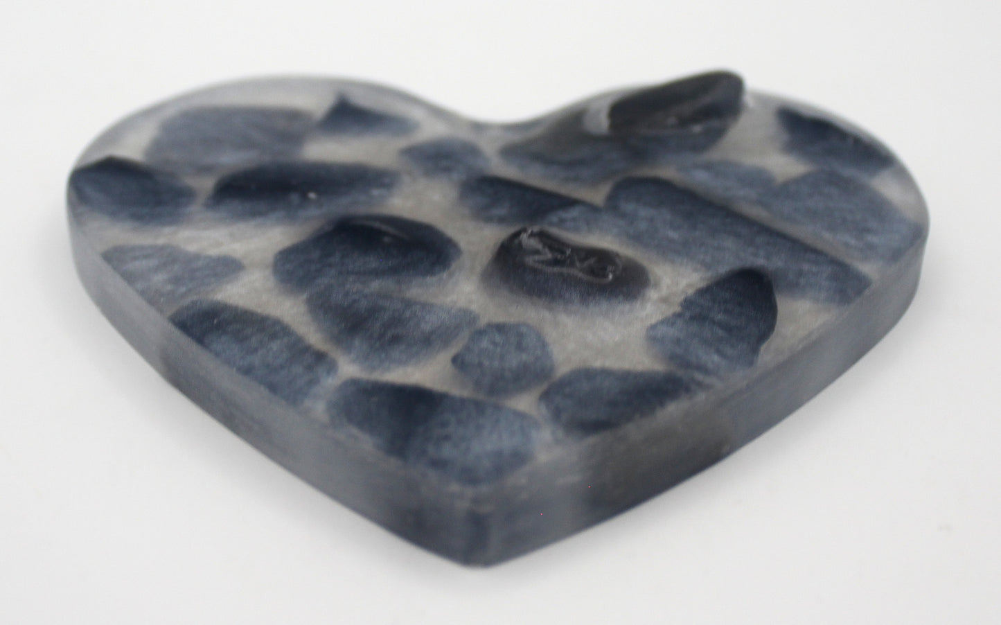 Resin Crystal Chip Heart Tray Flat