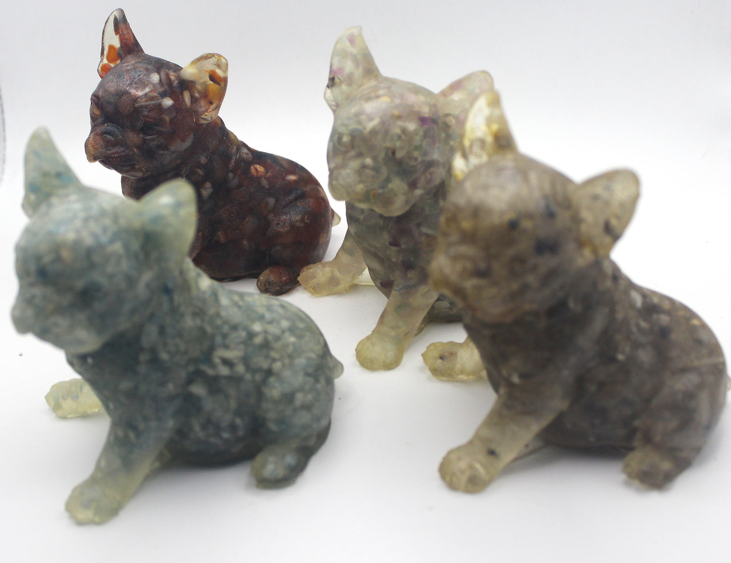 Crystal Chip Resin French Bulldogs