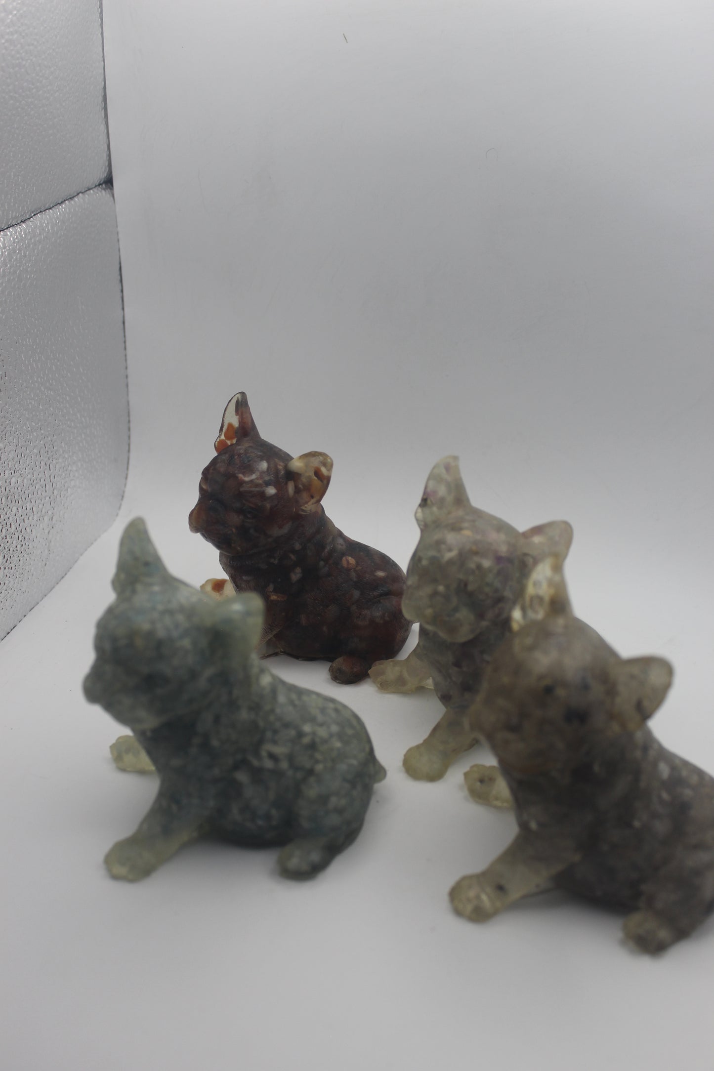 Crystal Chip Resin French Bulldogs